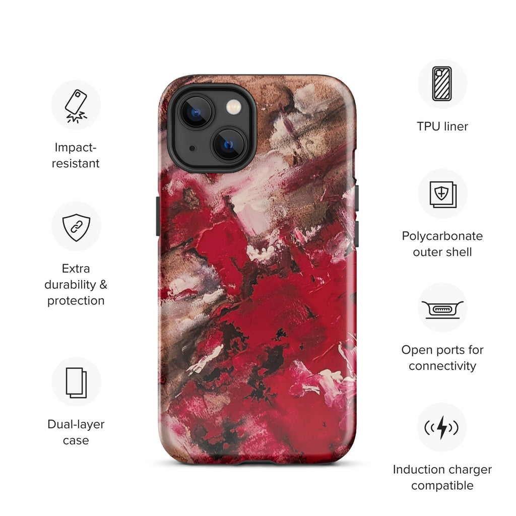 iPhone® Tough Case- Mismatch Red
