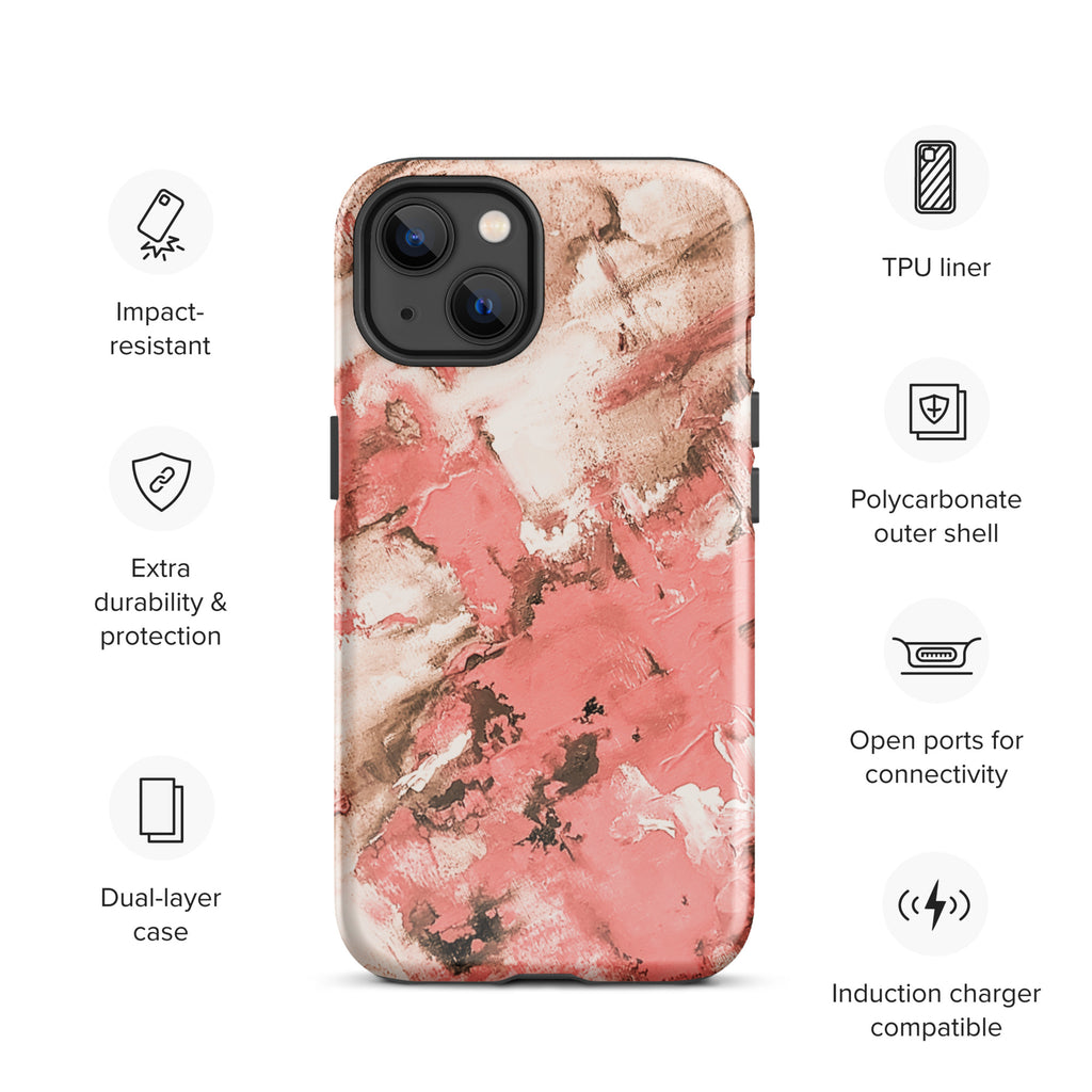 iPhone® Tough Case- Mismatch Peach