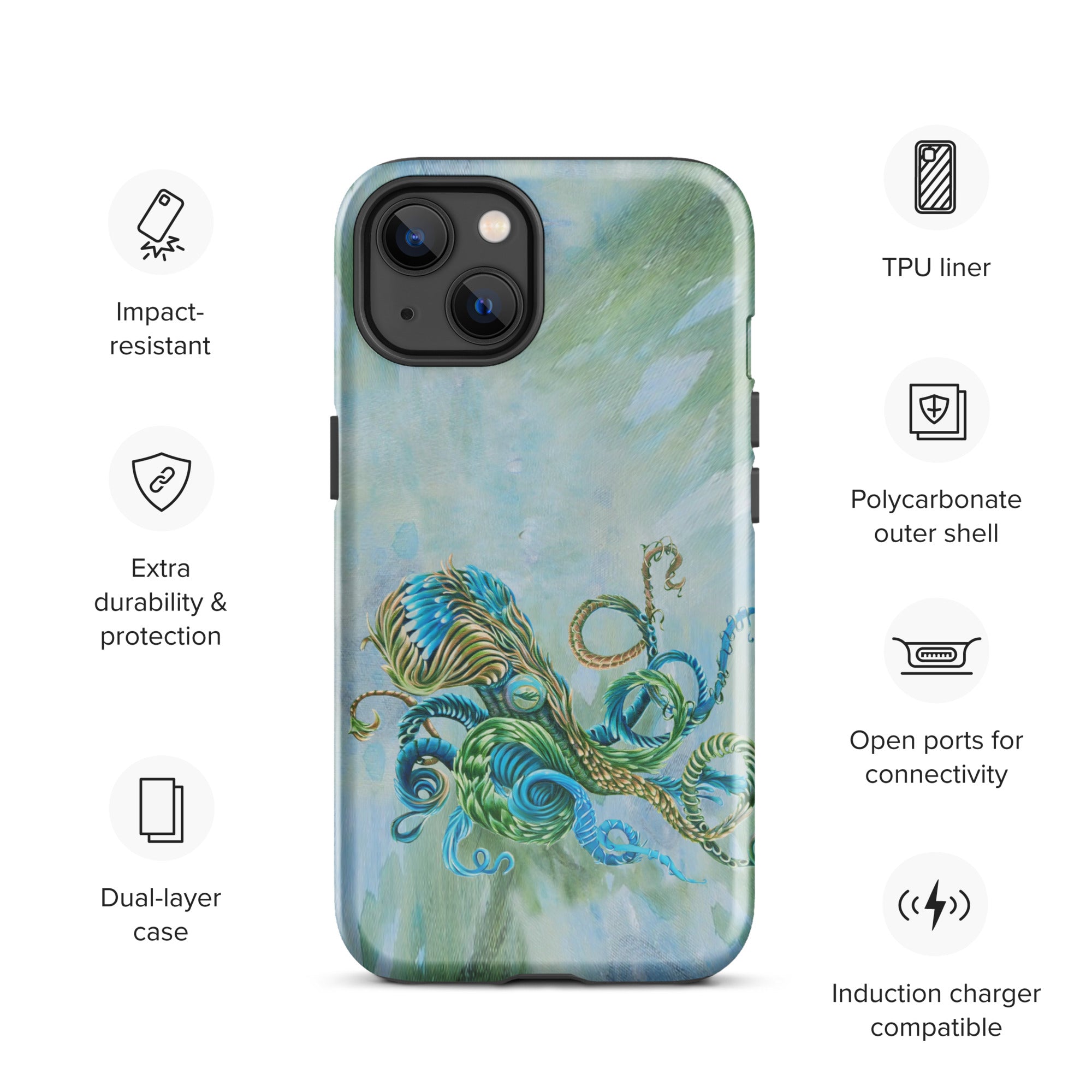 iPhone® Tough Case- Nature Octopus