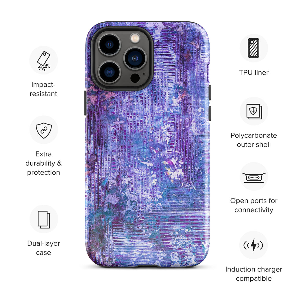 iPhone® Tough Case- Weave Purple