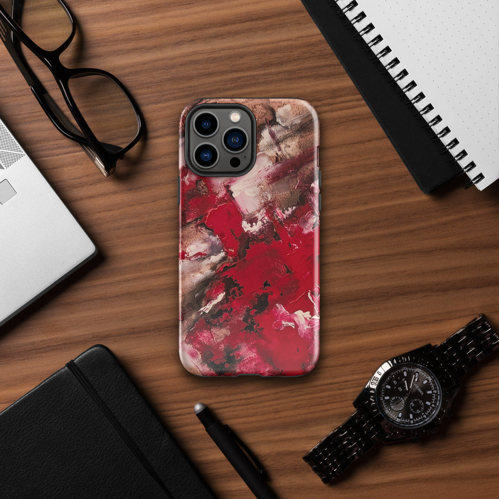 iPhone® Tough Case- Mismatch Red