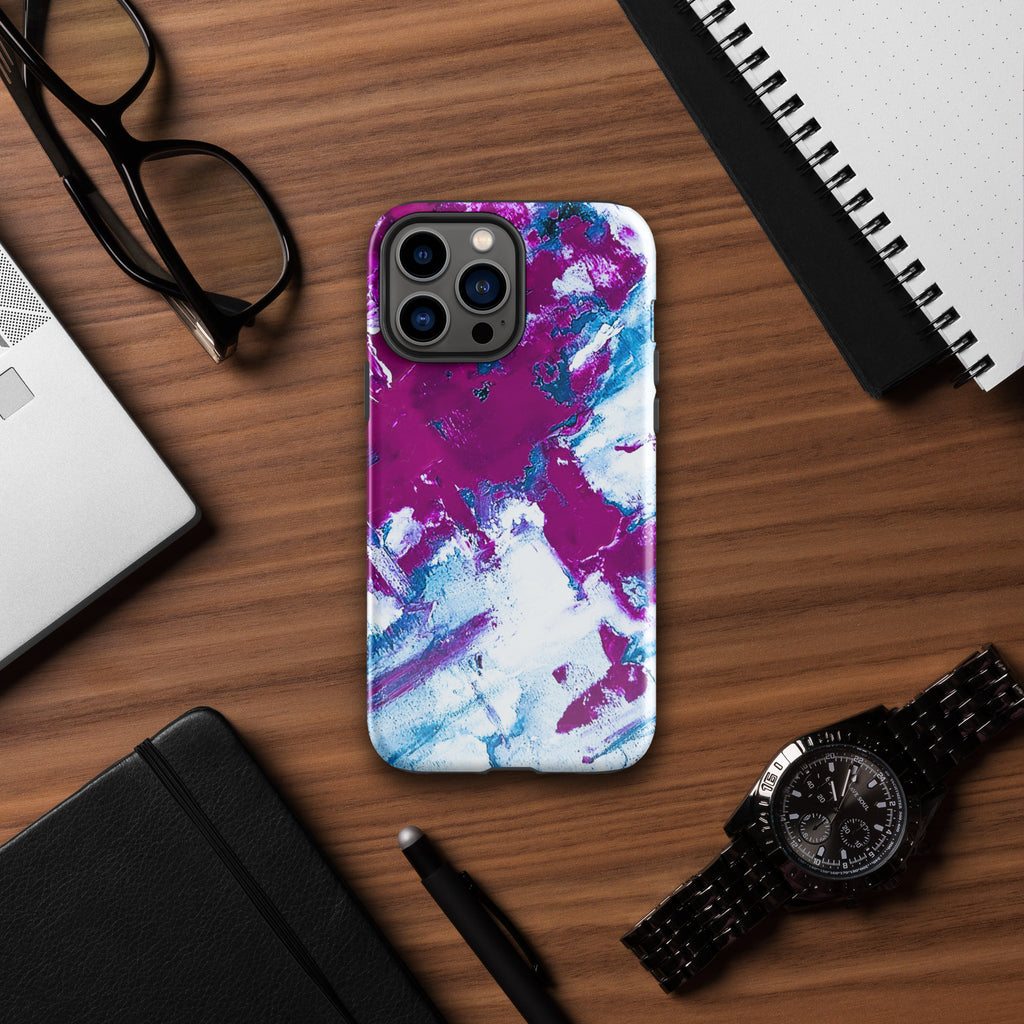 iPhone® Tough Case- Mismatch Turquoise