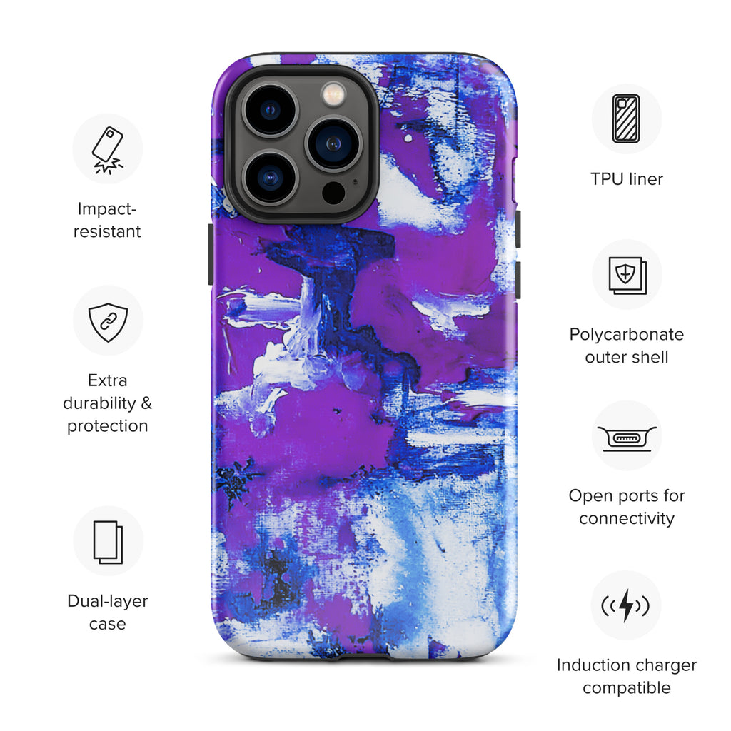 iPhone® Tough Case- Mismatch Purple