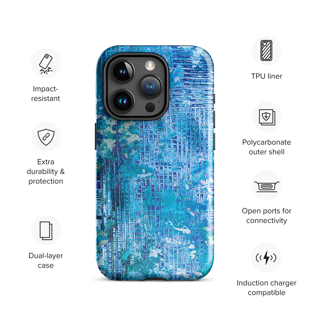 iPhone® Tough Case- Weave Blue