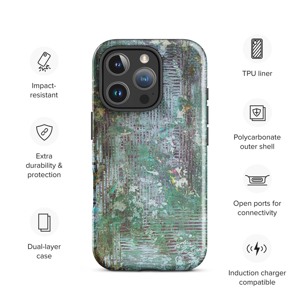 iPhone® Tough Case- Weave Green