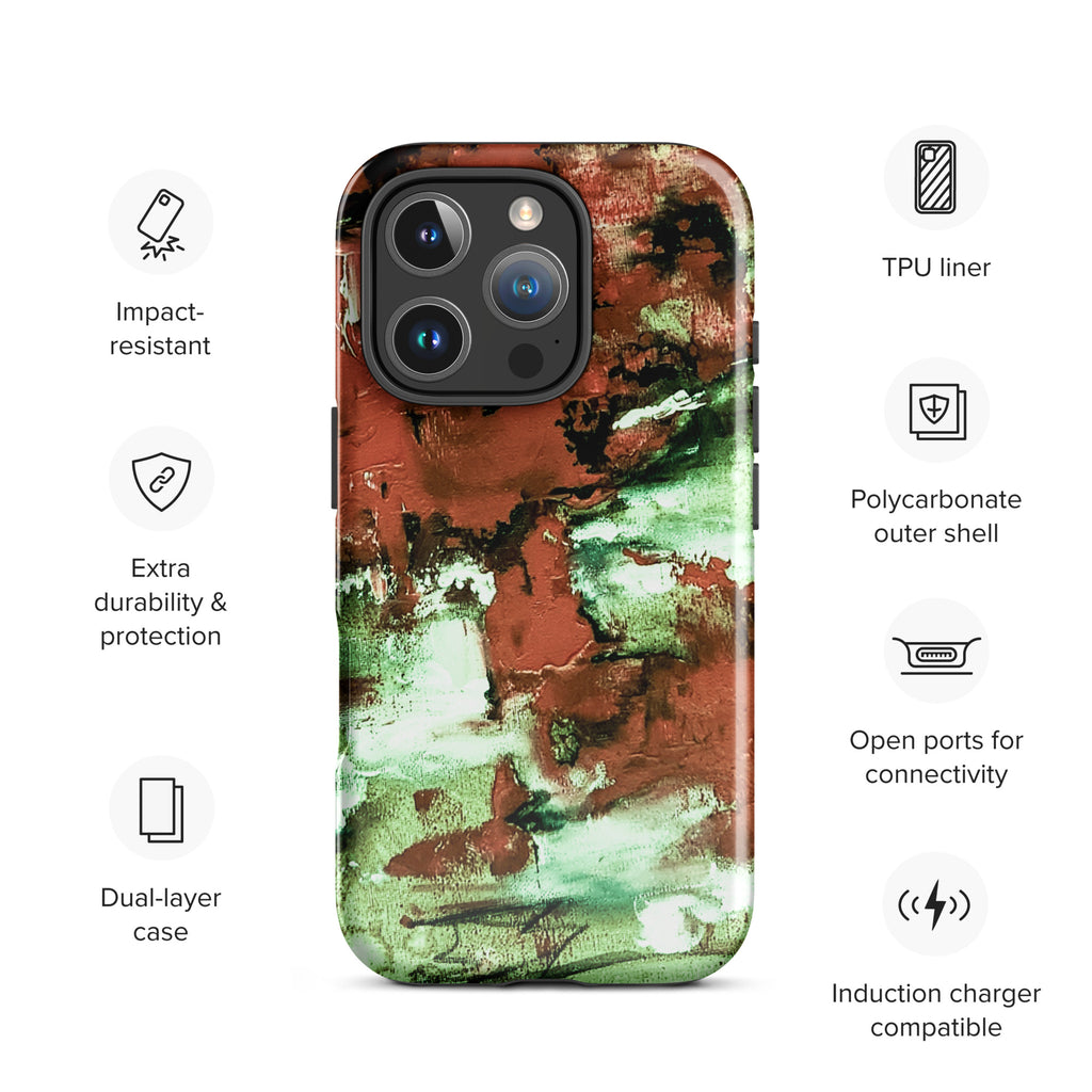 iPhone® Tough Case- Mismatch Green