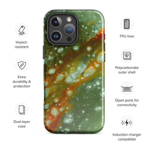 iPhone® Tough Case- Galaxy Green a.k.a. Surface of Mercury