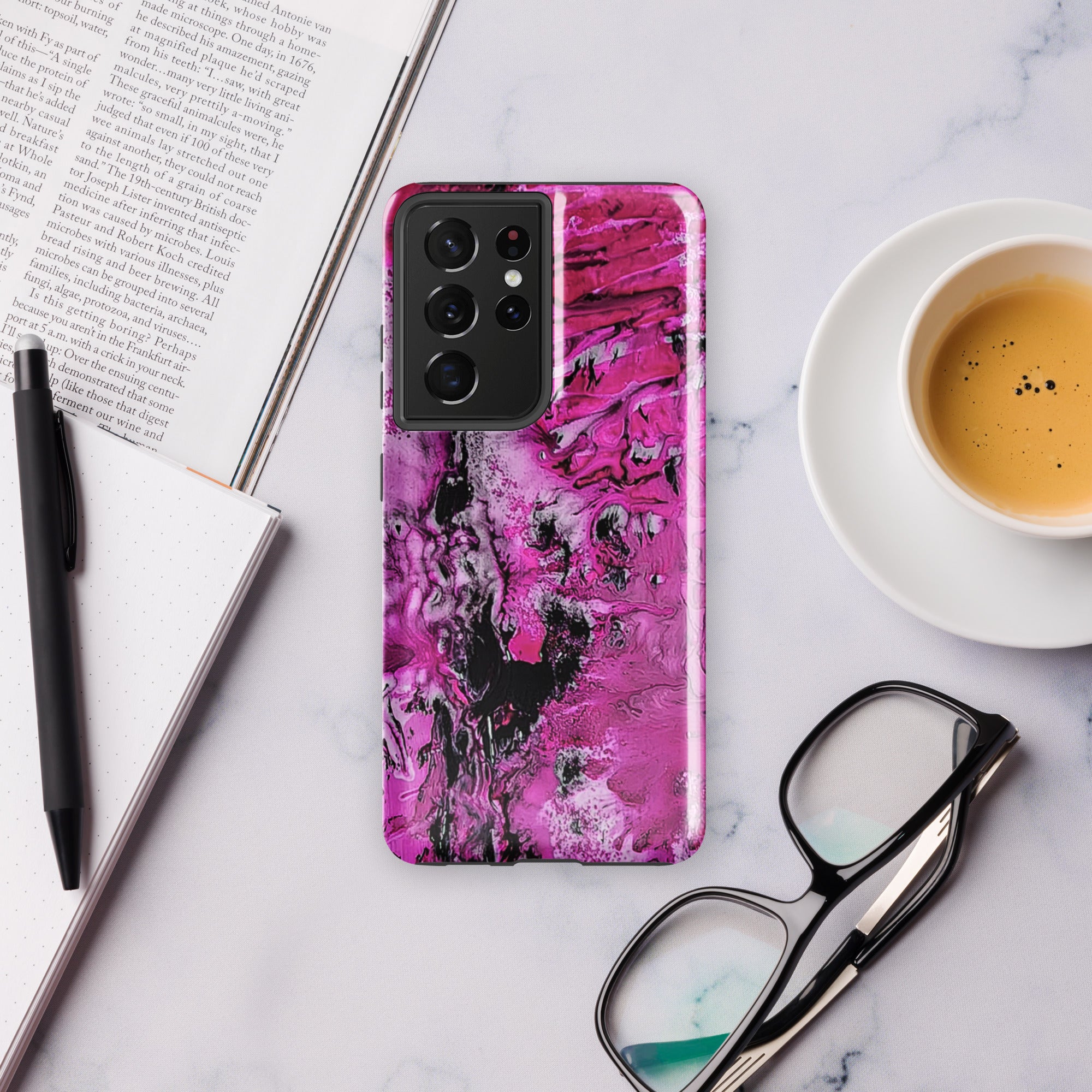 Samsung® Tough case- Pink Marble