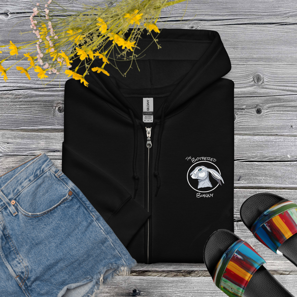 TBB Zip Hoodie- Plain Back Dark