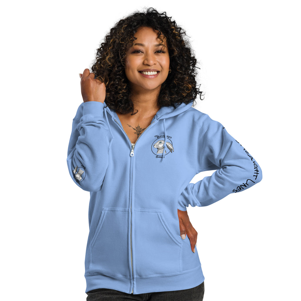 TBB Zip Hoodie- Plain Back Light