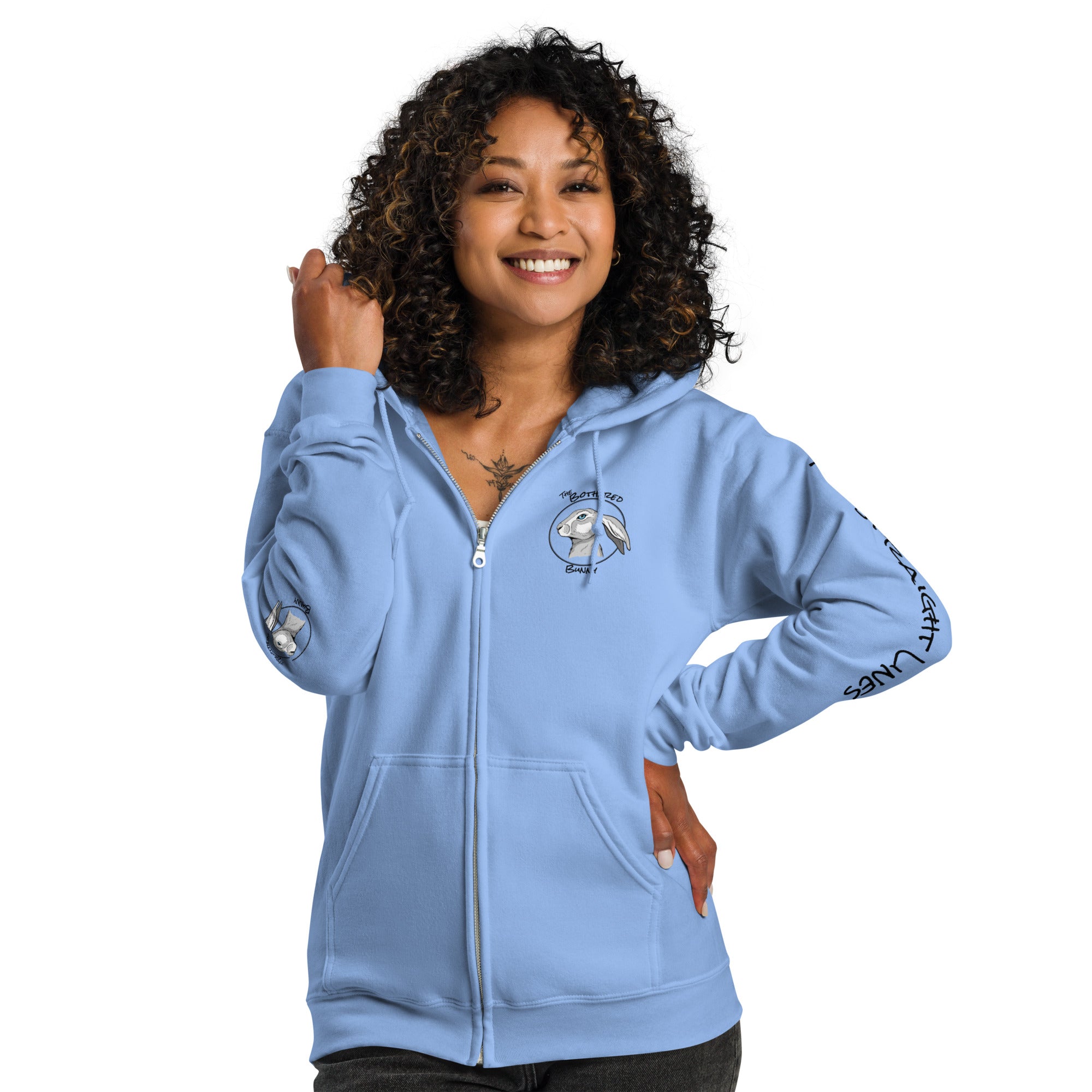 TBB Zip Hoodie- Plain Back Light