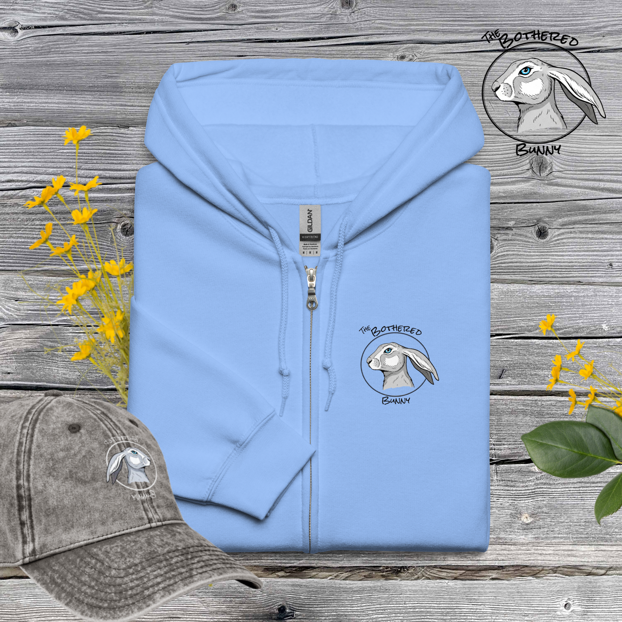 TBB Zip Hoodie- Logo Back Light