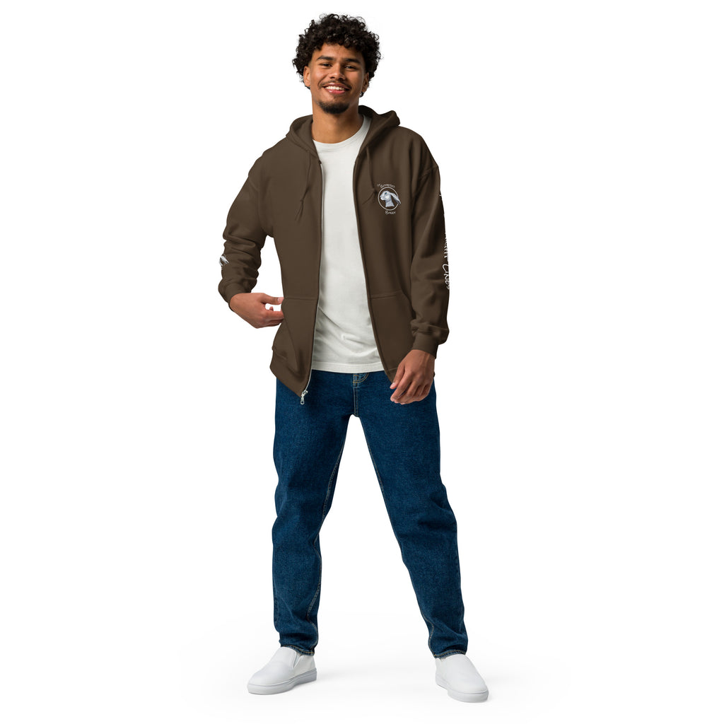 TBB Zip Hoodie- Plain Back Dark