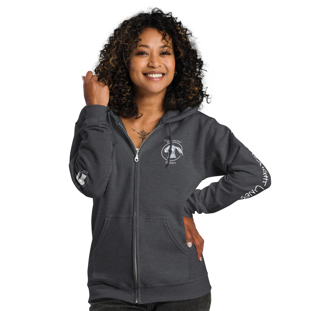 TBB Zip Hoodie- Plain Back Dark