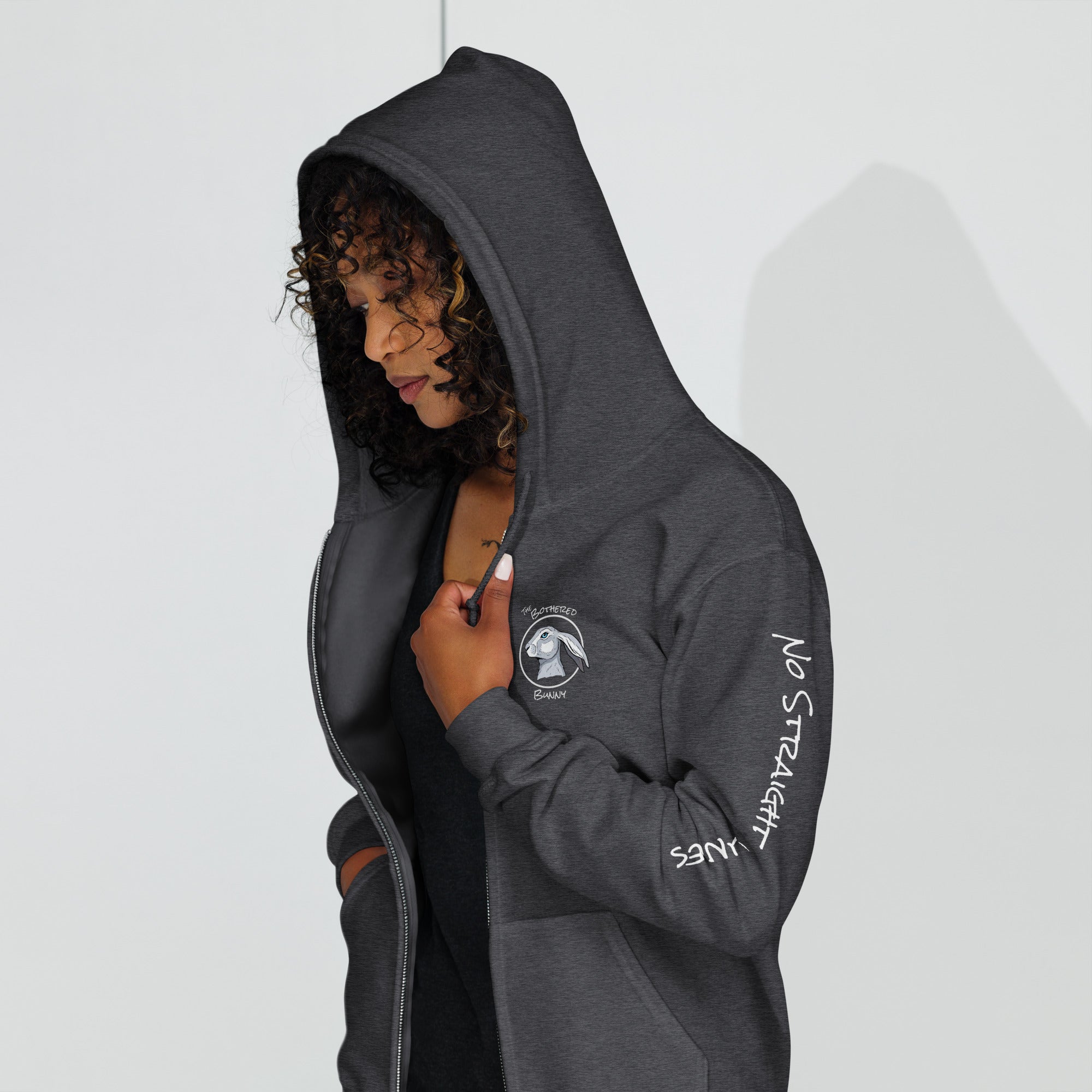 TBB Zip Hoodie- Logo Back Dark