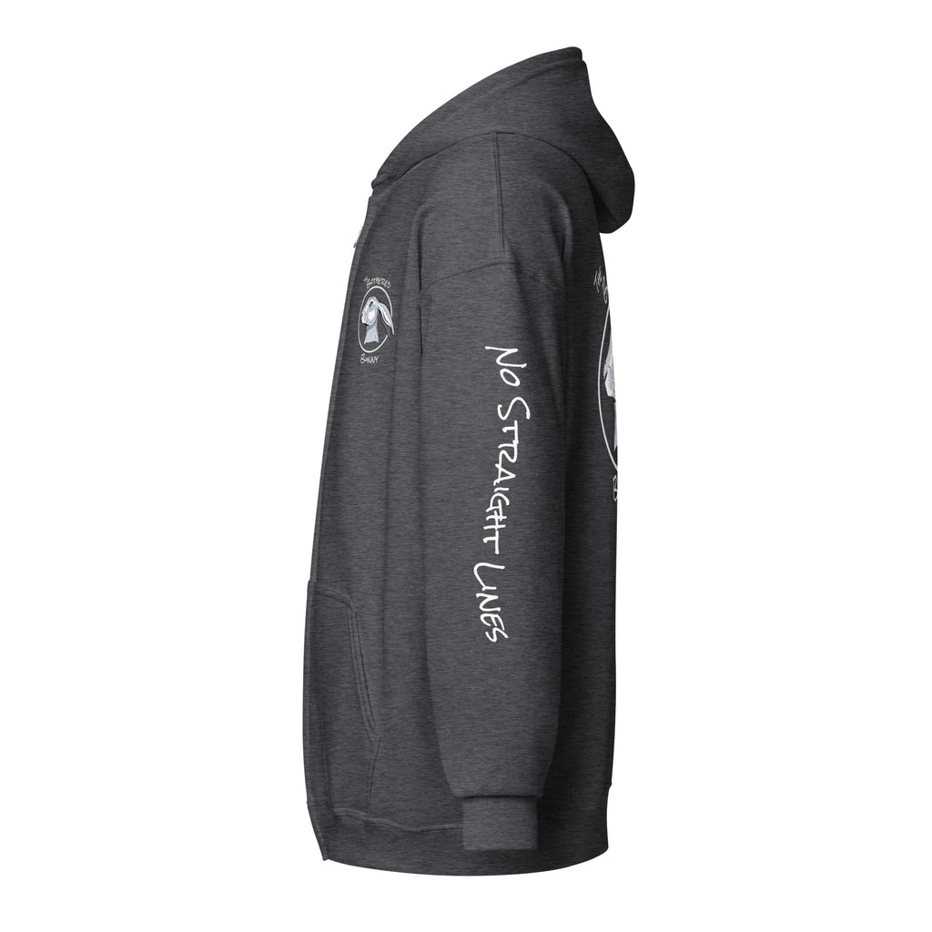 TBB Zip Hoodie- Logo Back Dark