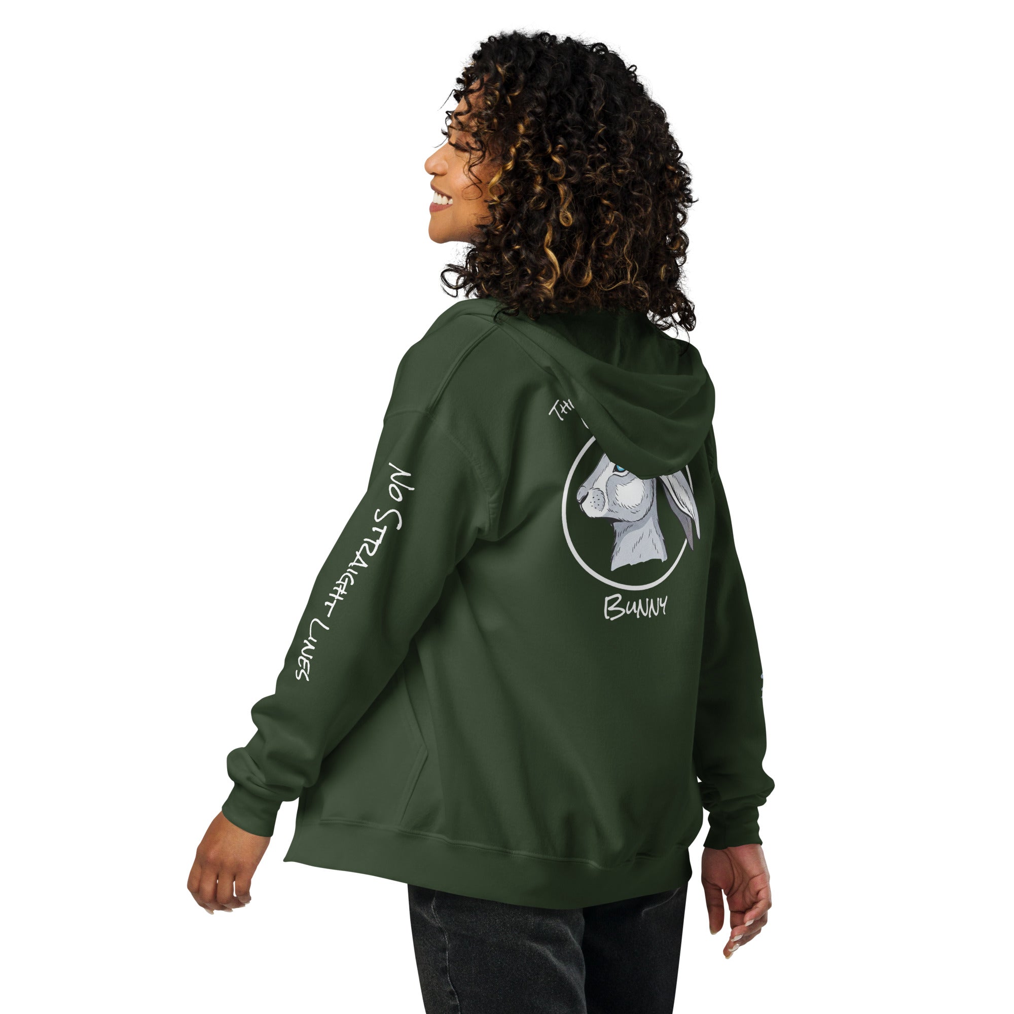 TBB Zip Hoodie- Logo Back Dark
