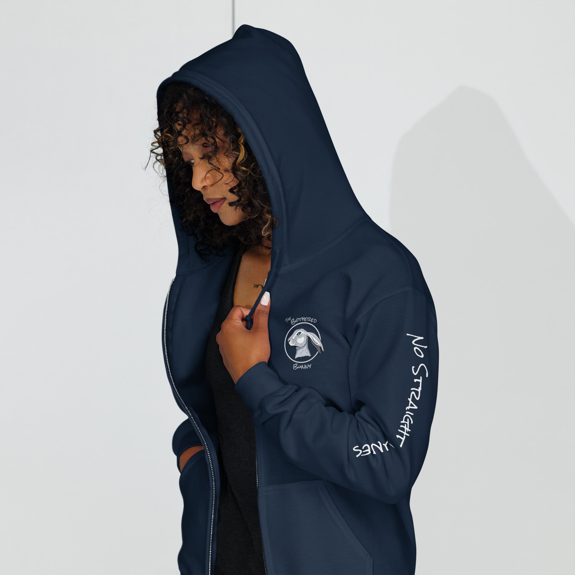 TBB Zip Hoodie- Plain Back Dark