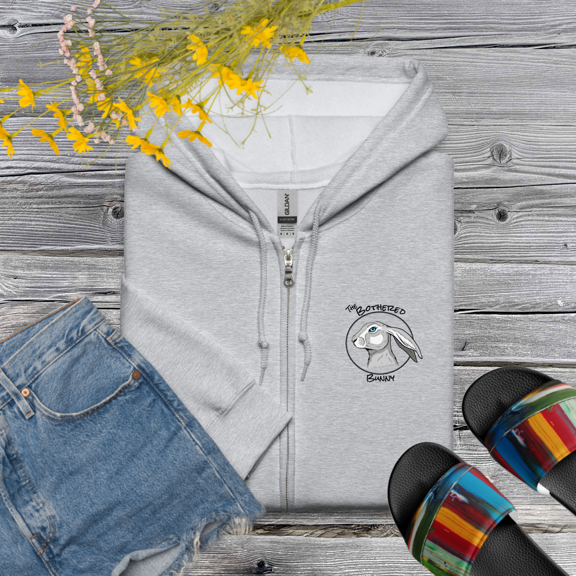 TBB Zip Hoodie- Plain Back Light