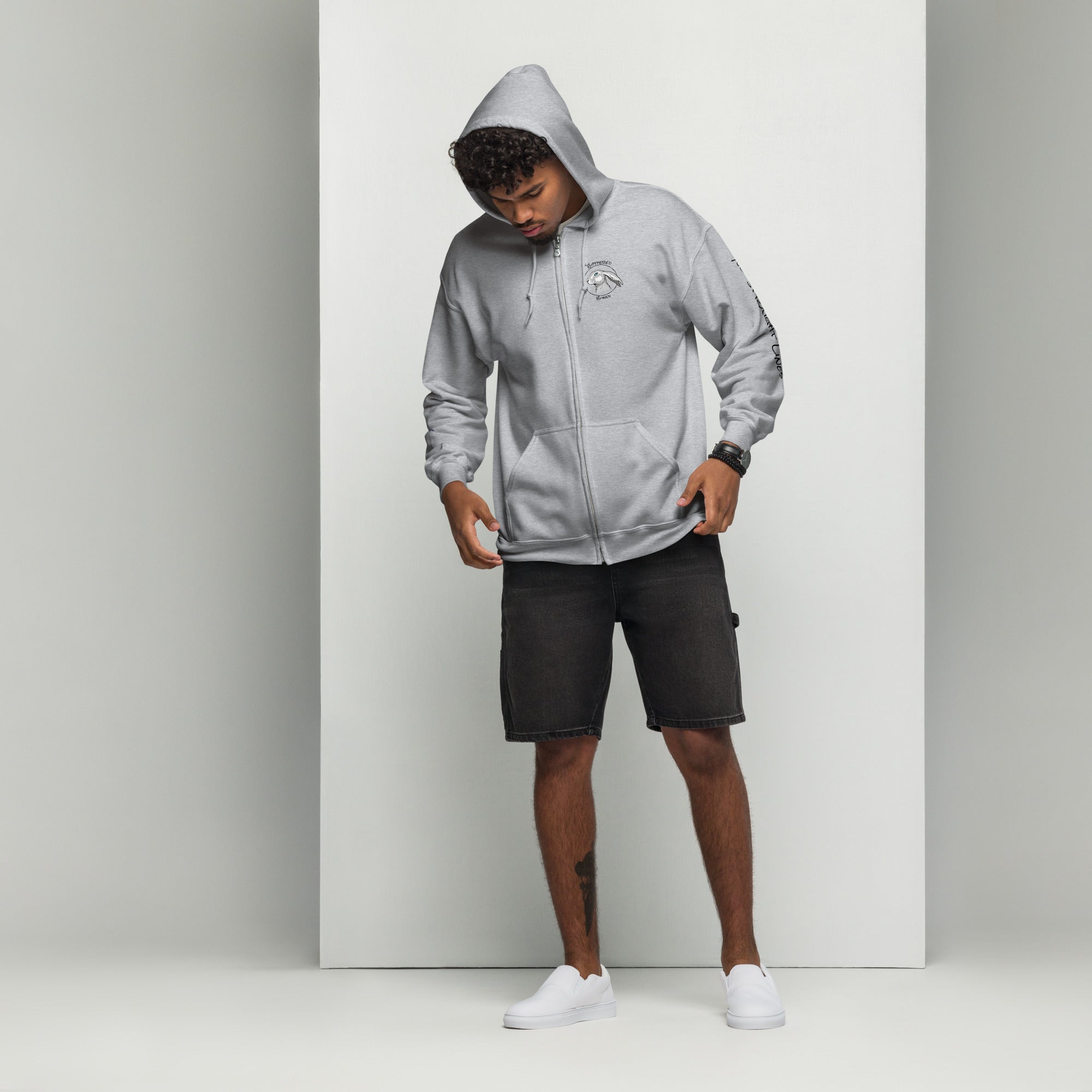 TBB Zip Hoodie- Logo Back Light