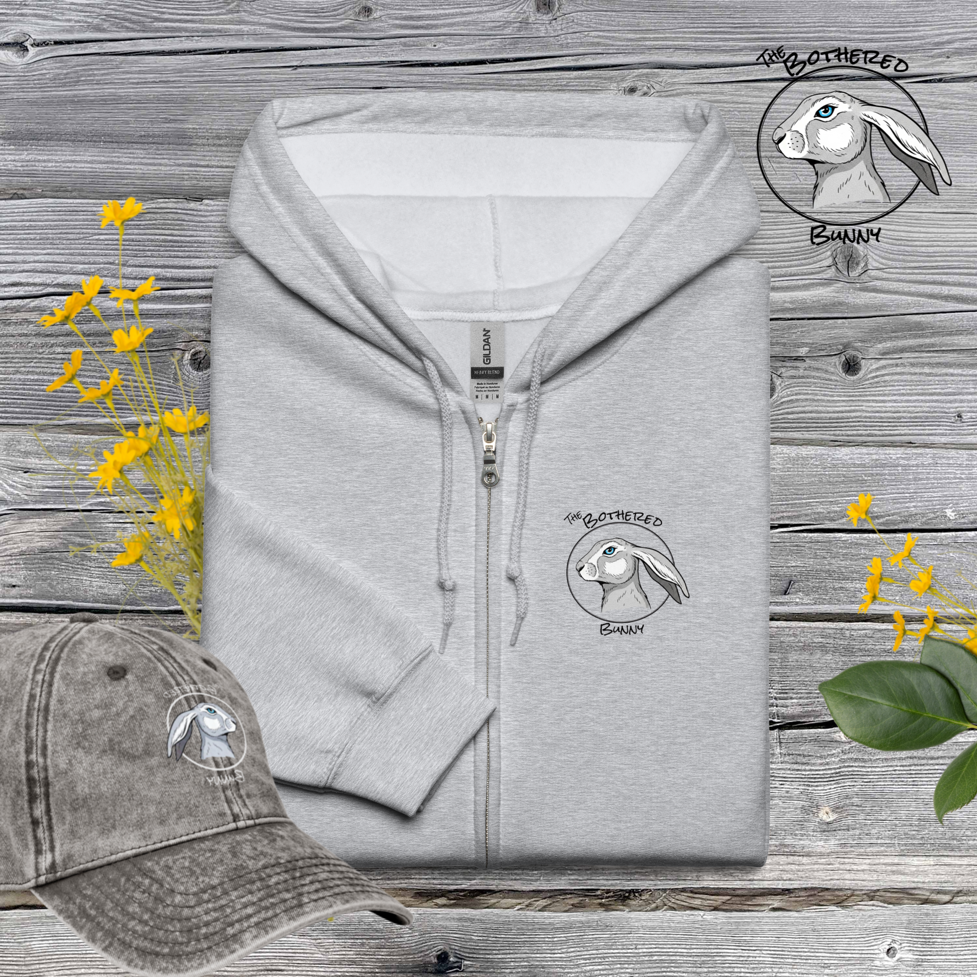 TBB Zip Hoodie- Logo Back Light