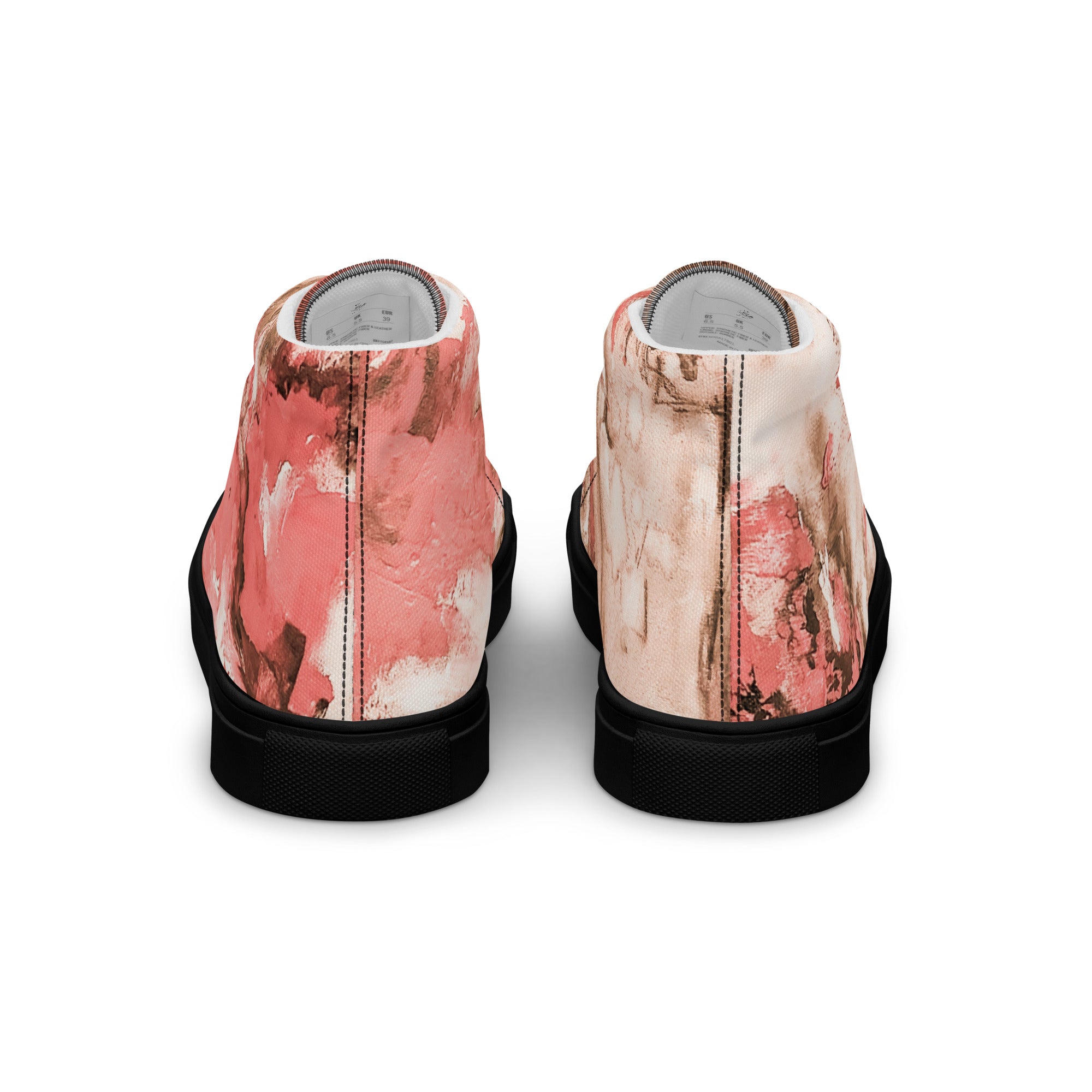 Womyn's High Top- Mismatch Peach