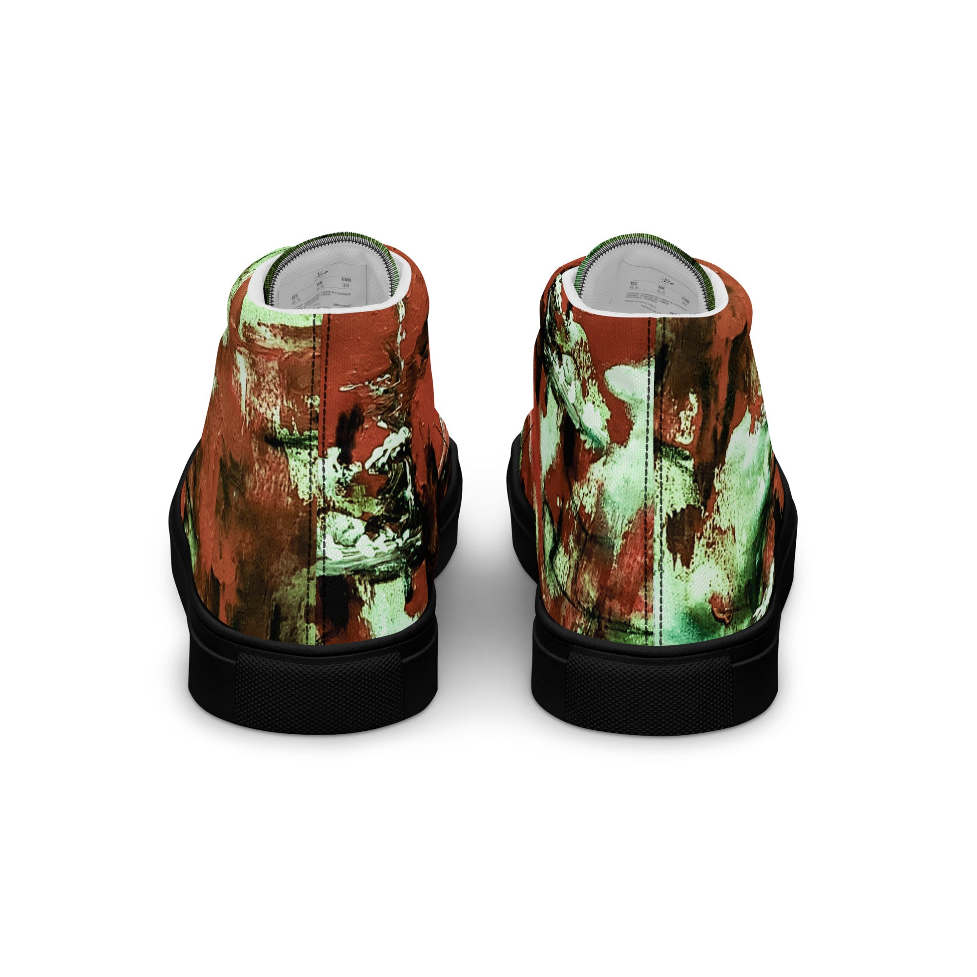 Womyn's High Top- Mismatch Green