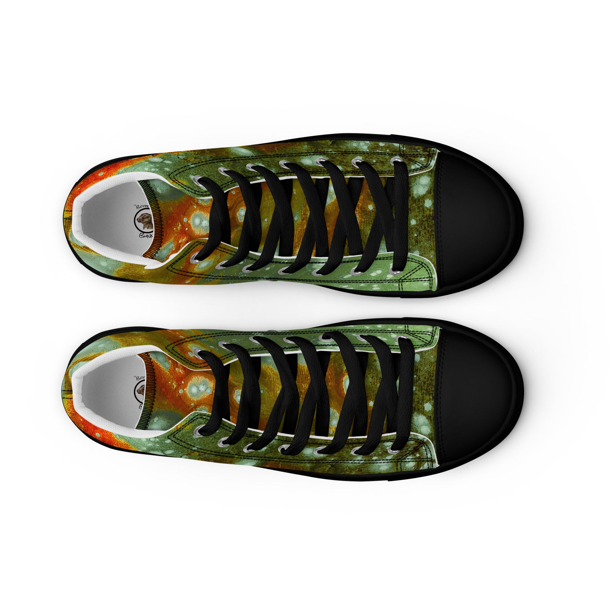 Womyn's High Top- Galaxy Green a.k.a. Surface of Mercury