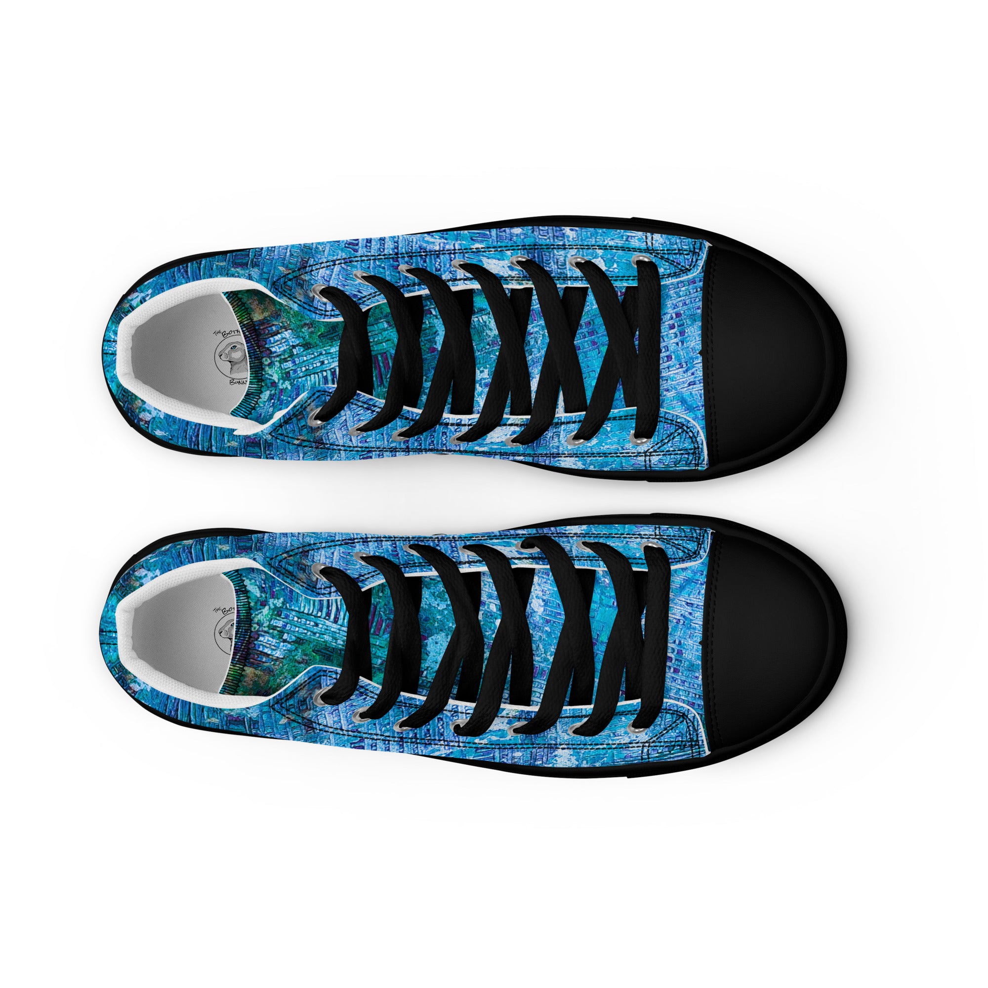 Womyn's High Top- Weave Blue