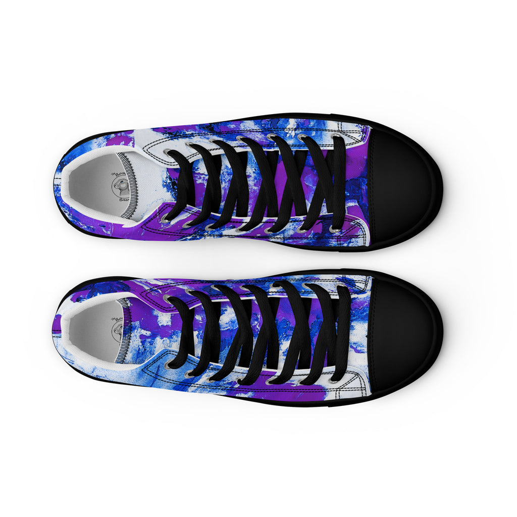 Womyn's High Top- Mismatch Purple