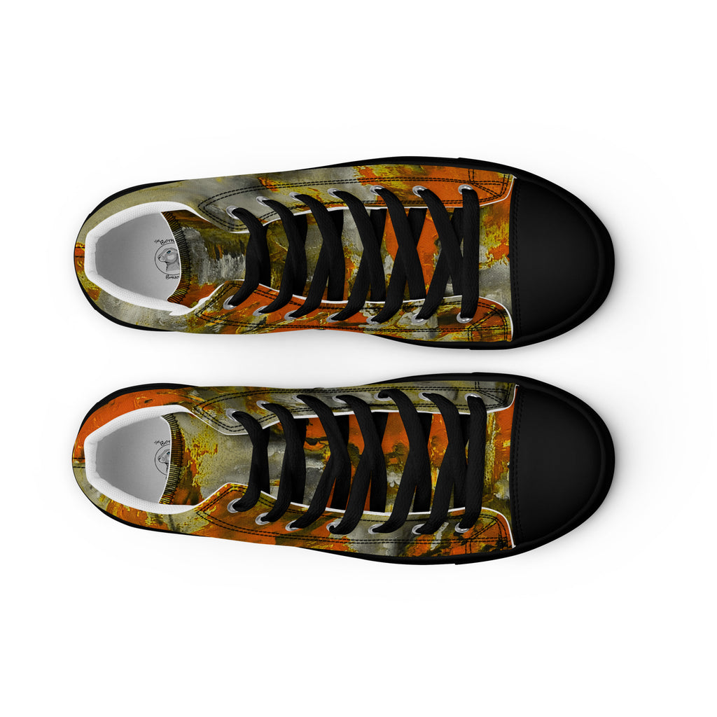 Womyn's High Top- Mismatch Orange