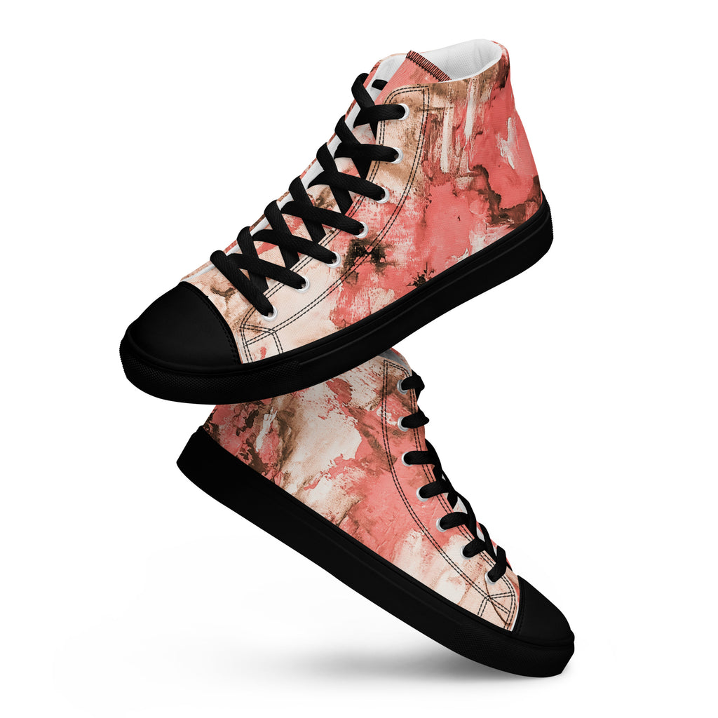 Womyn's High Top- Mismatch Peach