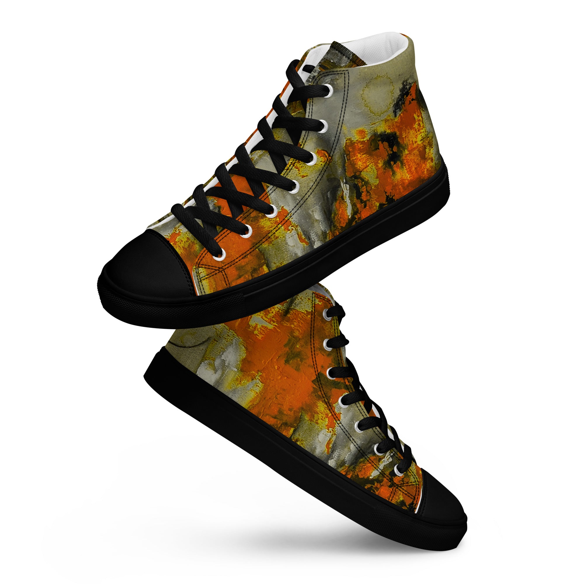Womyn's High Top- Mismatch Orange