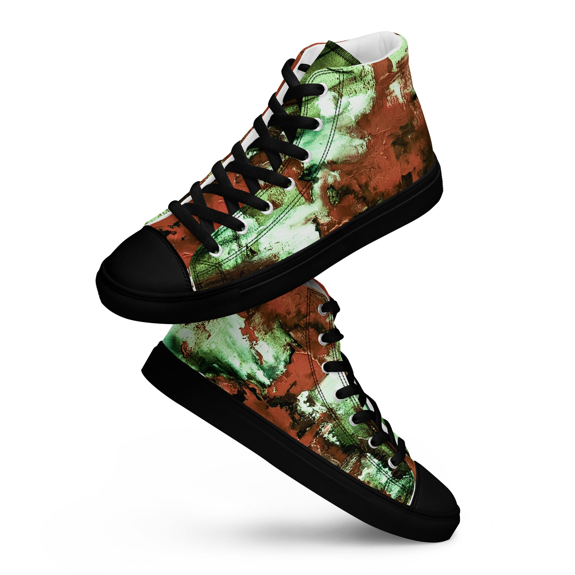 Womyn's High Top- Mismatch Green