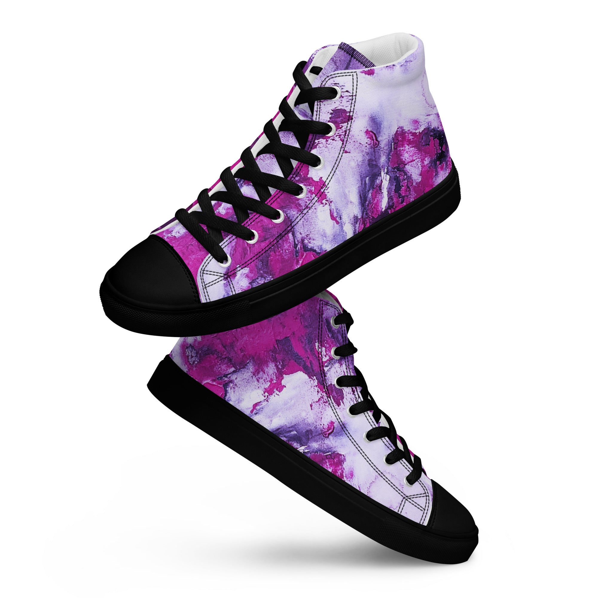 Womyn's High Top- Mismatch Pink