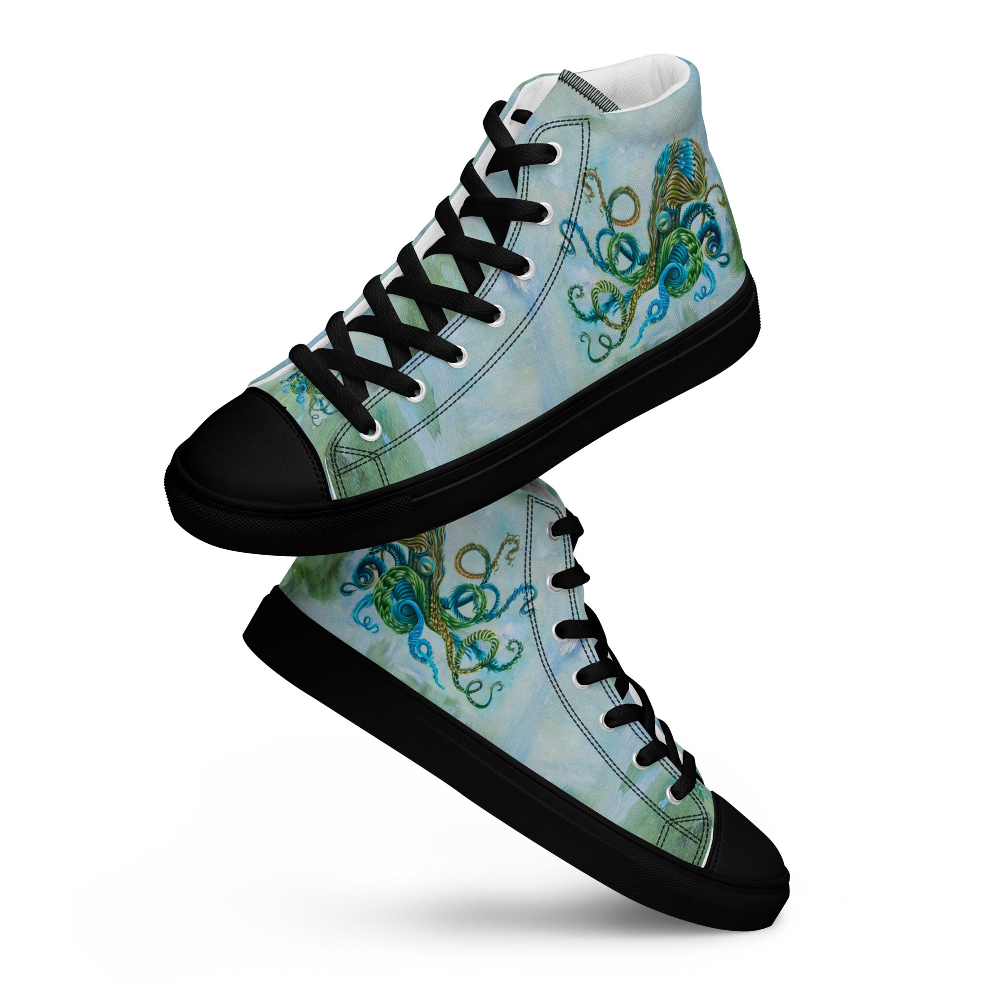 Womyn's High Top- Nature Octopus