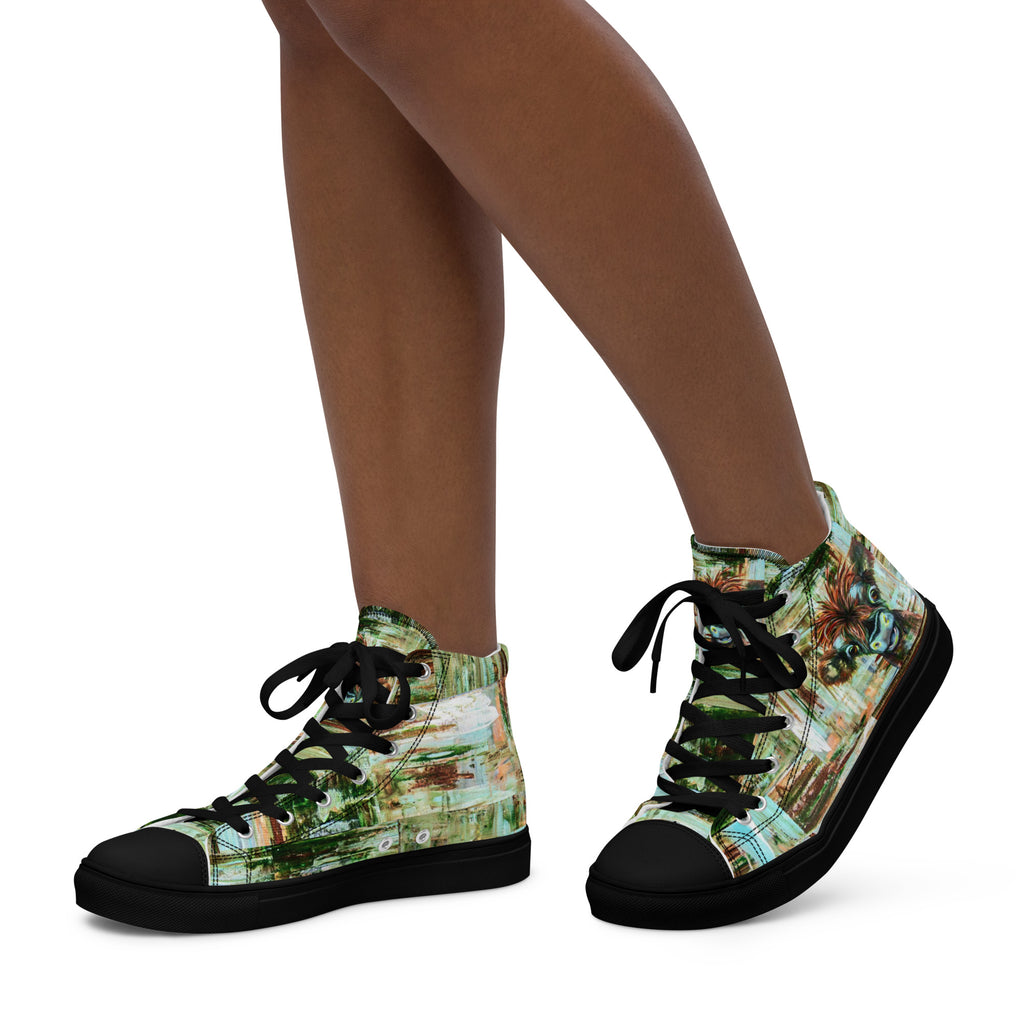 Womyn's High Top- Baby Cow