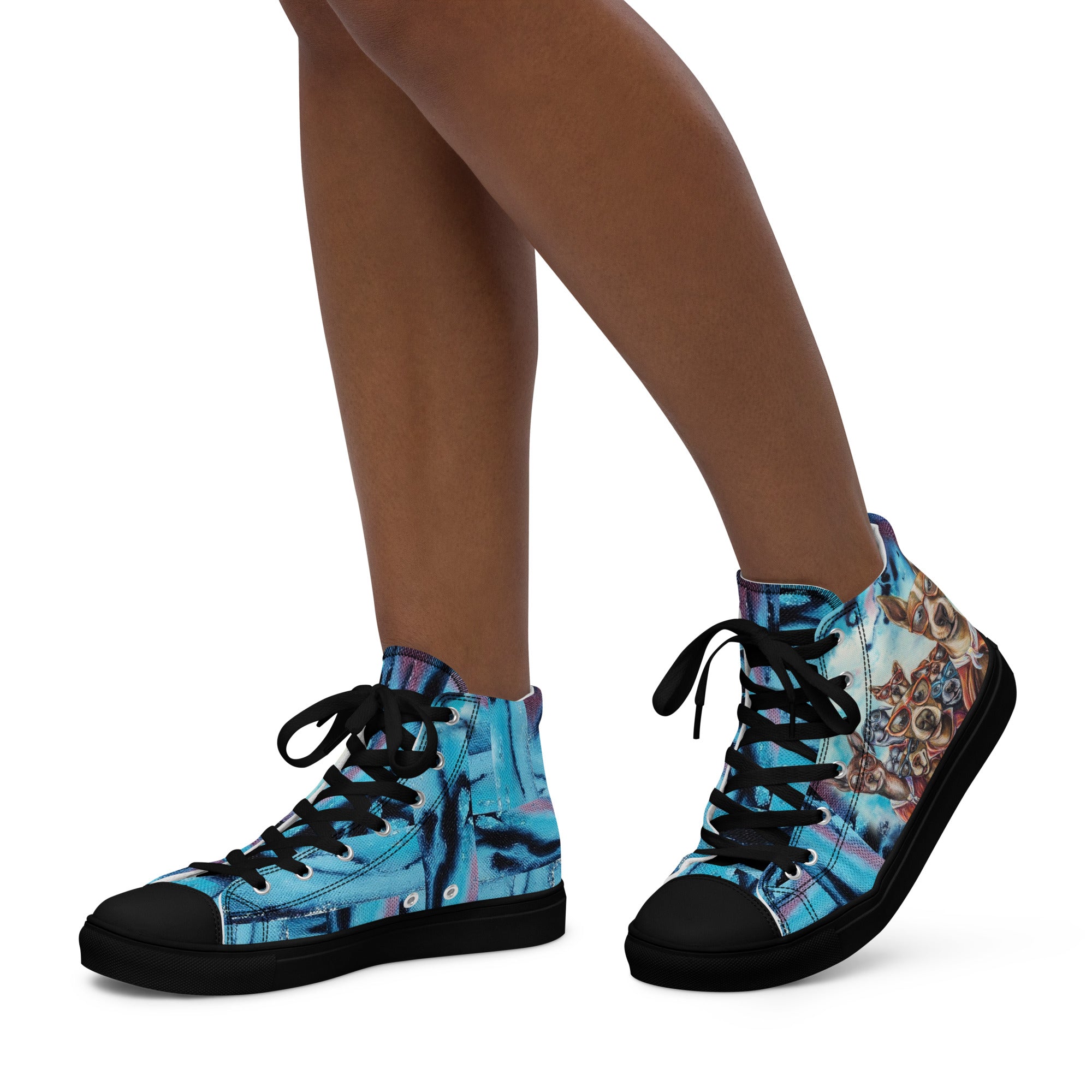 Womyn's High Top- Superhero Dogs
