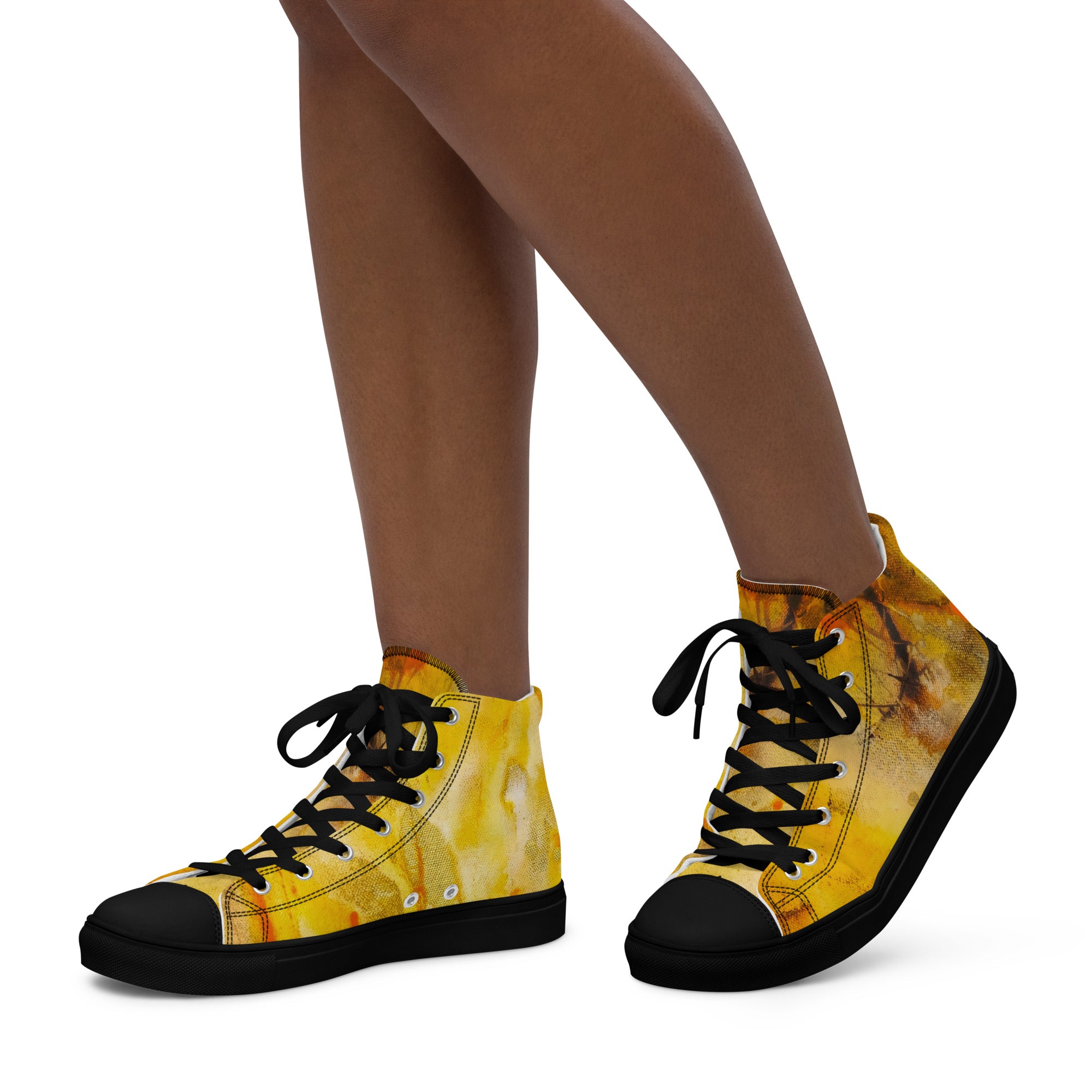 Womyn's High Top- Ink Fire