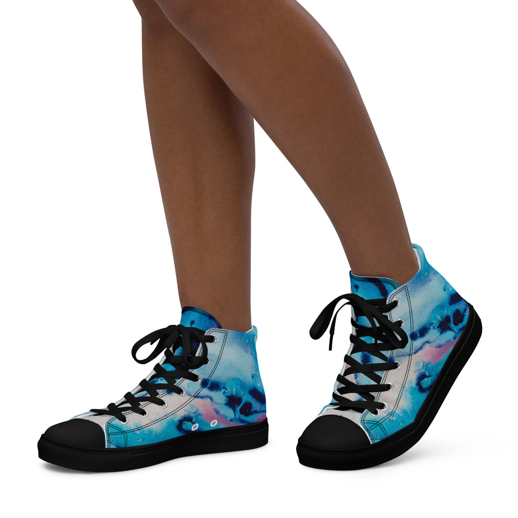 Womyn's High Top- Ink Wind