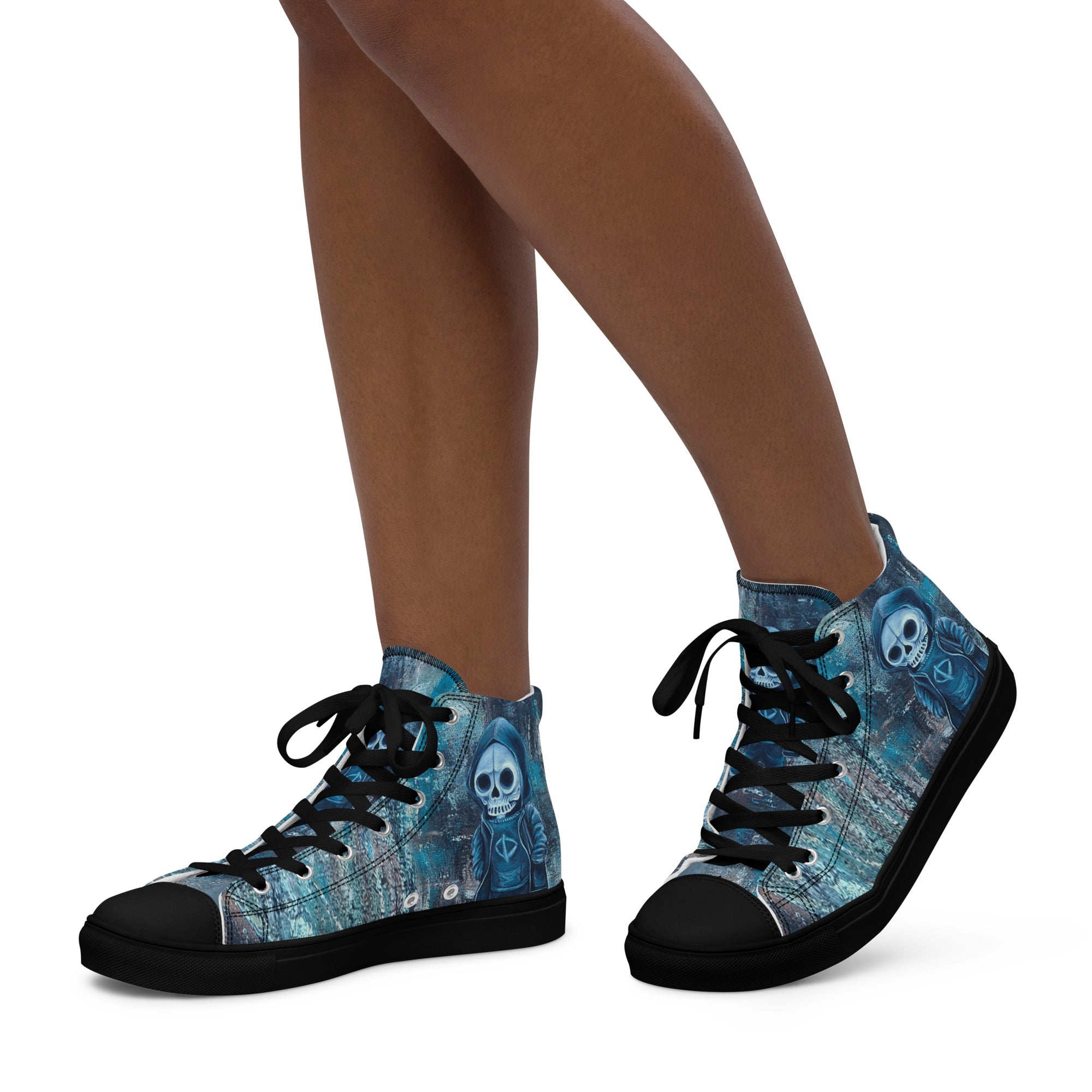 Womyn's High Top- Skull Boy