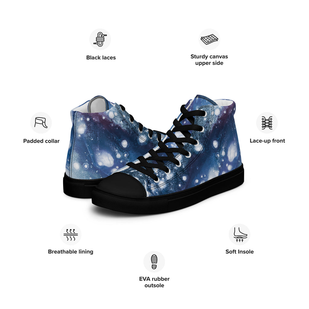 Womyn's High Top- Galaxy Blue