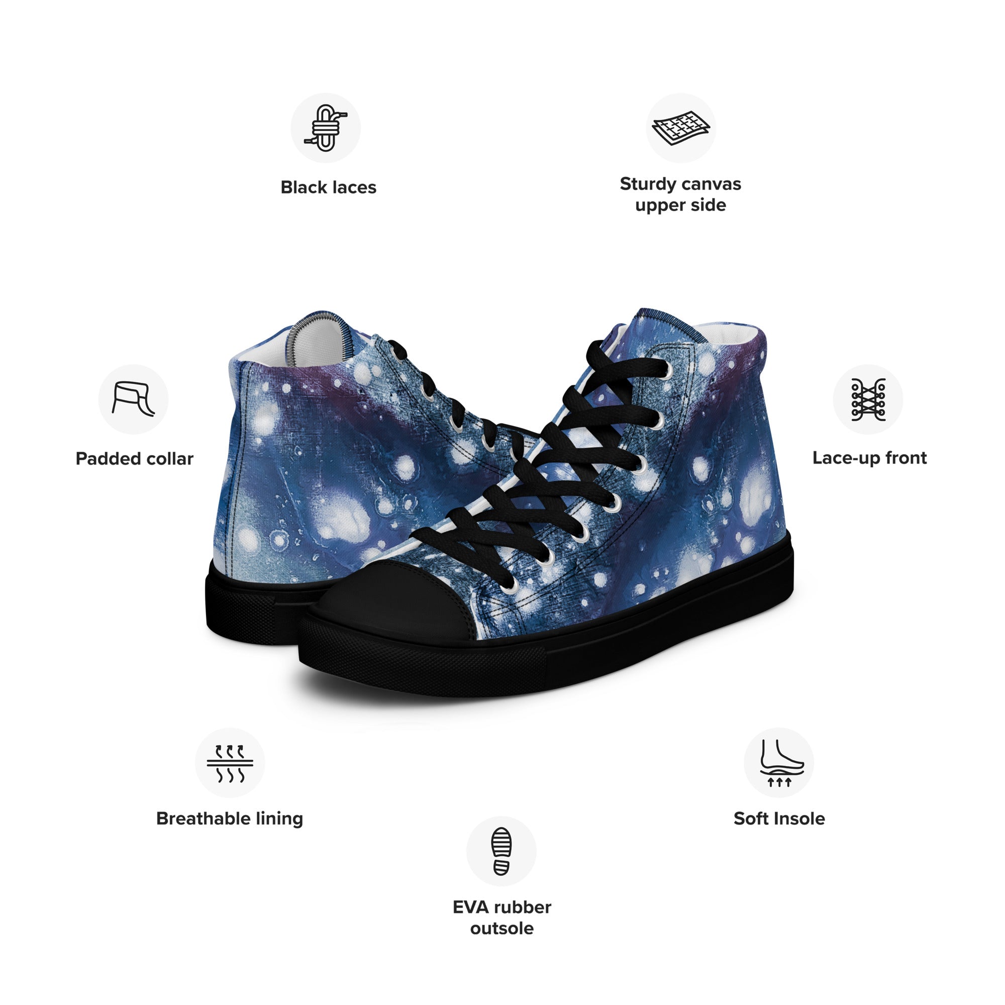 Womyn's High Top- Galaxy Blue