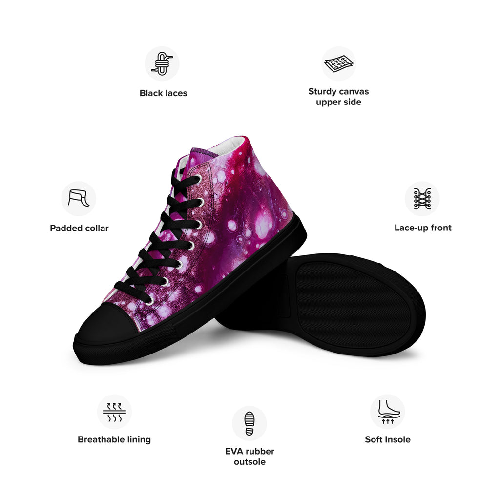 Womyn's High Top- Galaxy Fuchsia