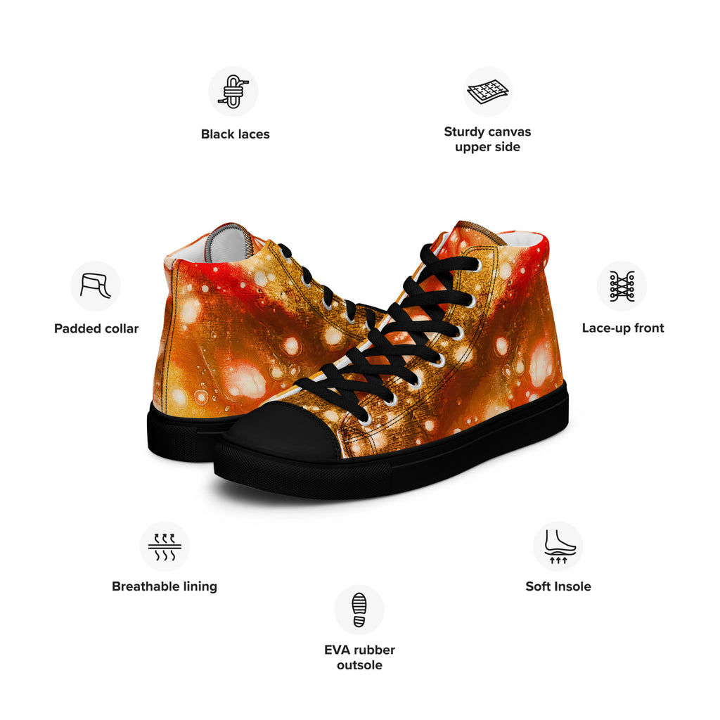 Womyn's High Top- Galaxy Golden