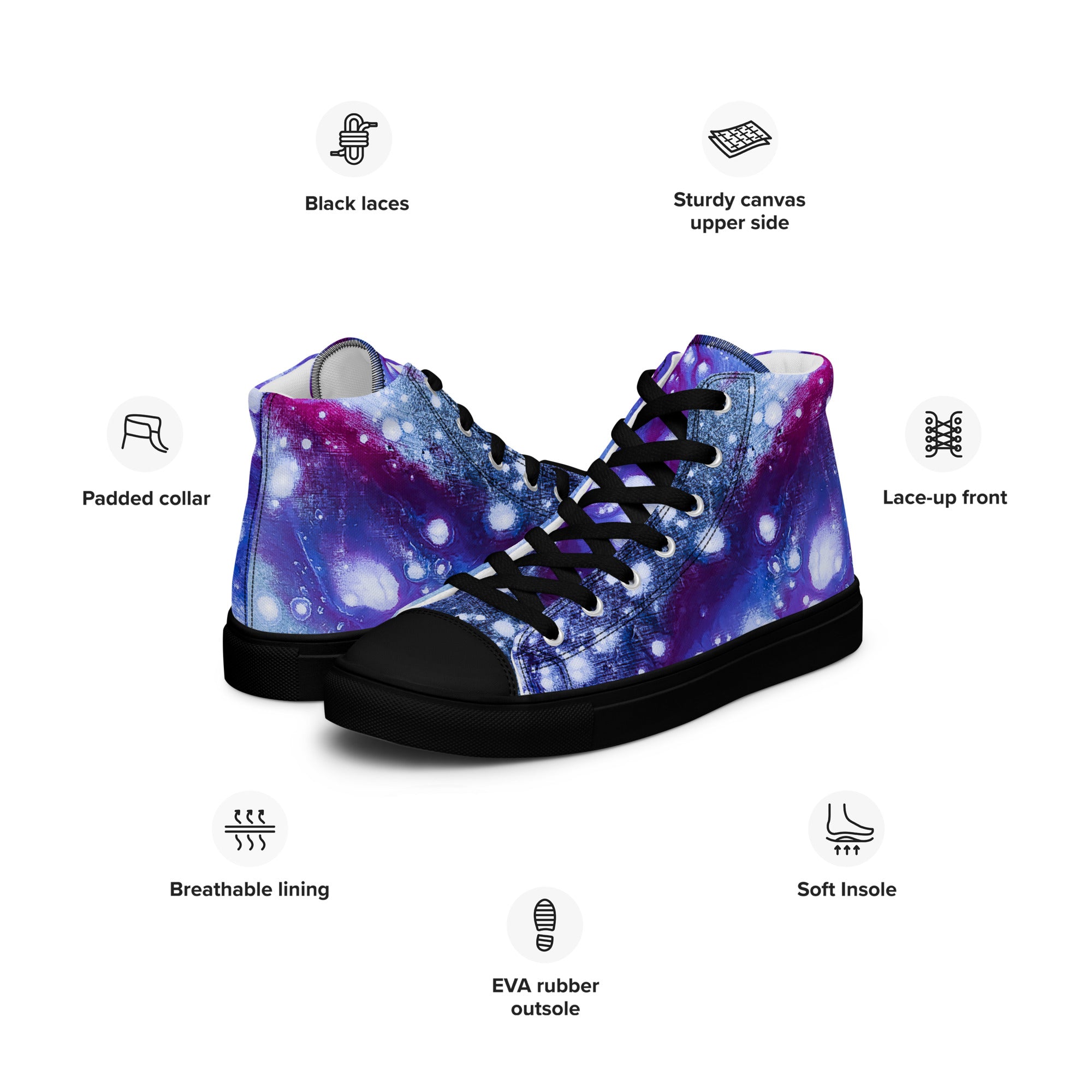 Womyn's High Top- Galaxy Purple