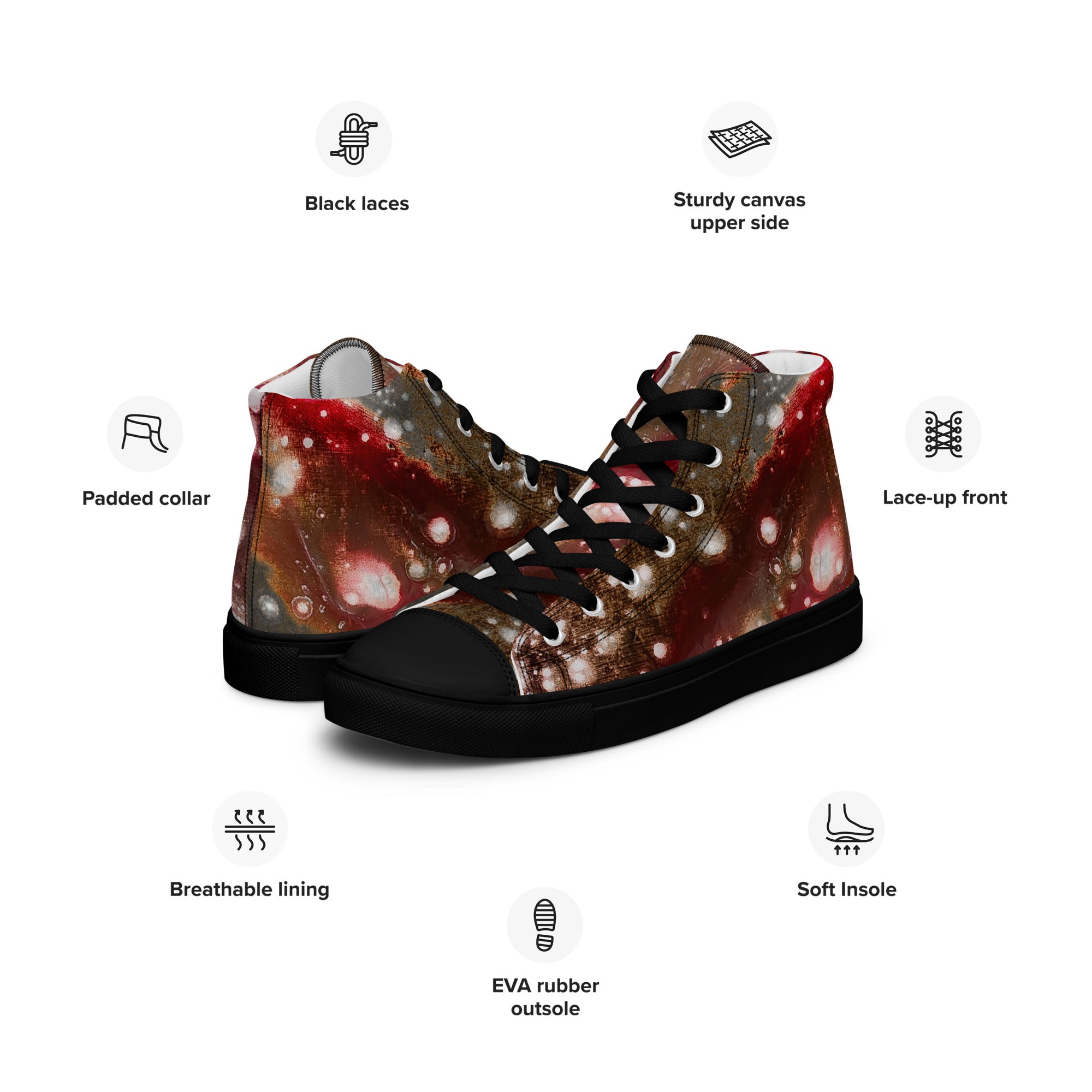Womyn's High Top- Galaxy Rust