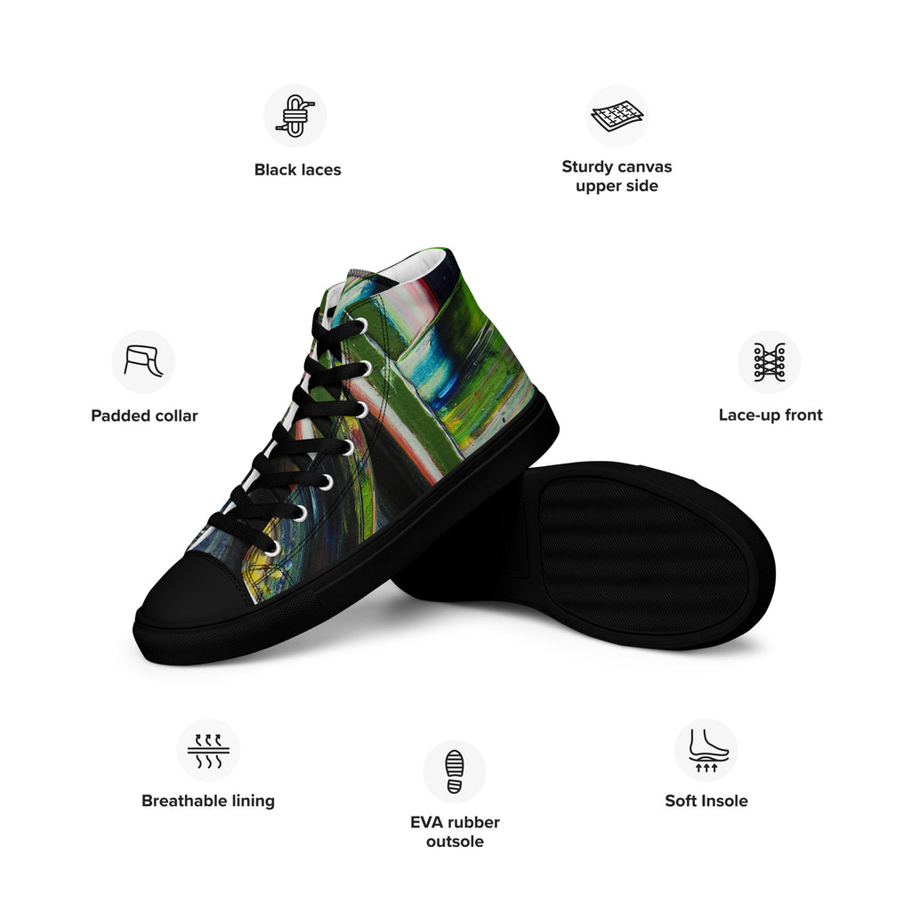 Womyn's High Top- Circus Green