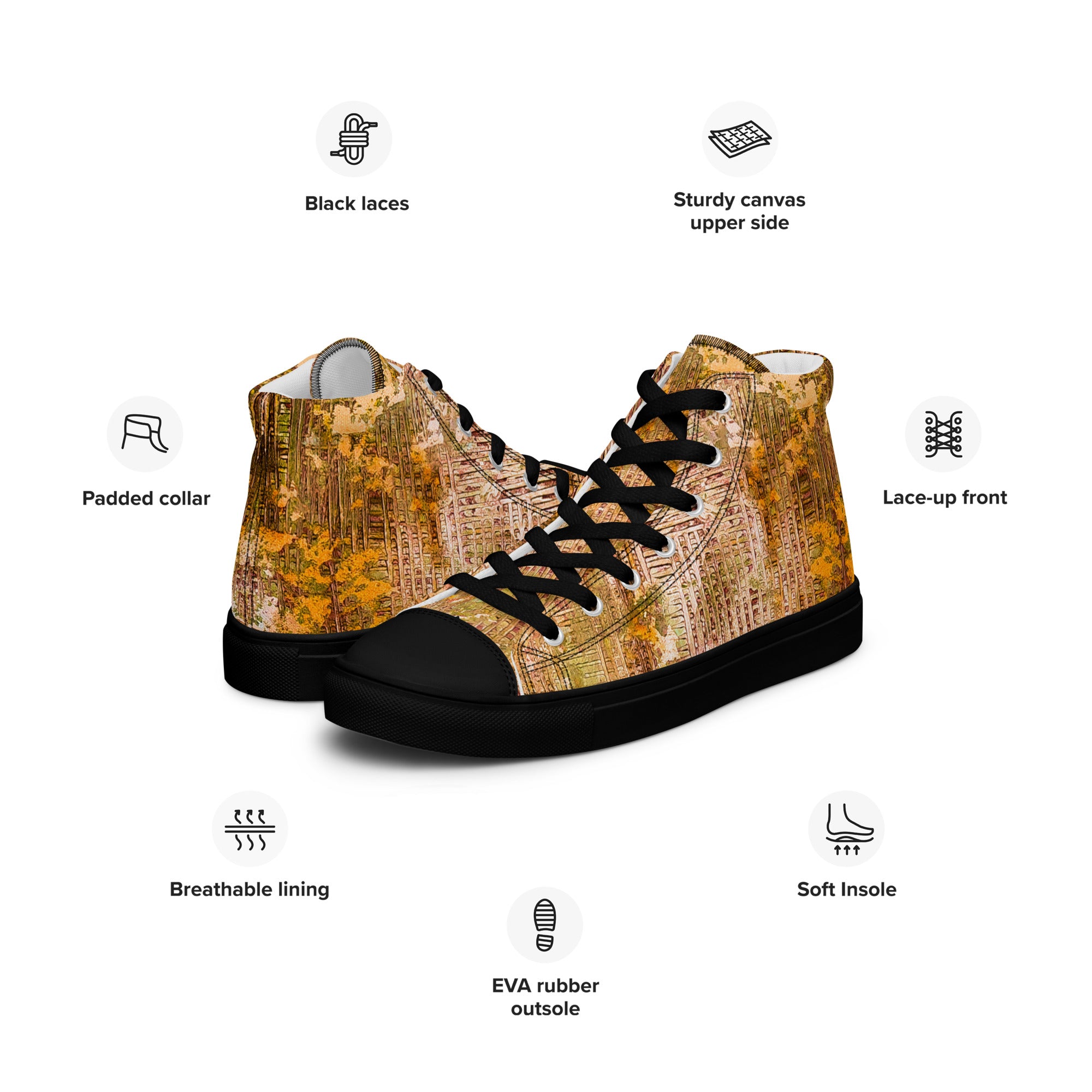 Womyn's High Top- Weave Golden