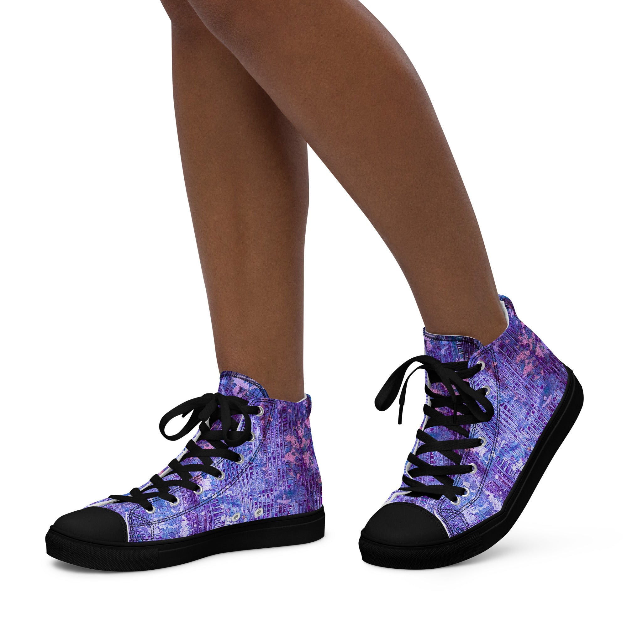 Womyn's High Top- Weave Purple